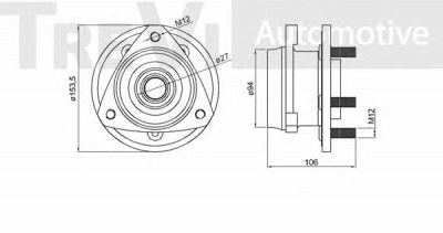 TREVI AUTOMOTIVE wb2194 -  Комплект подшипника ступицы колеса